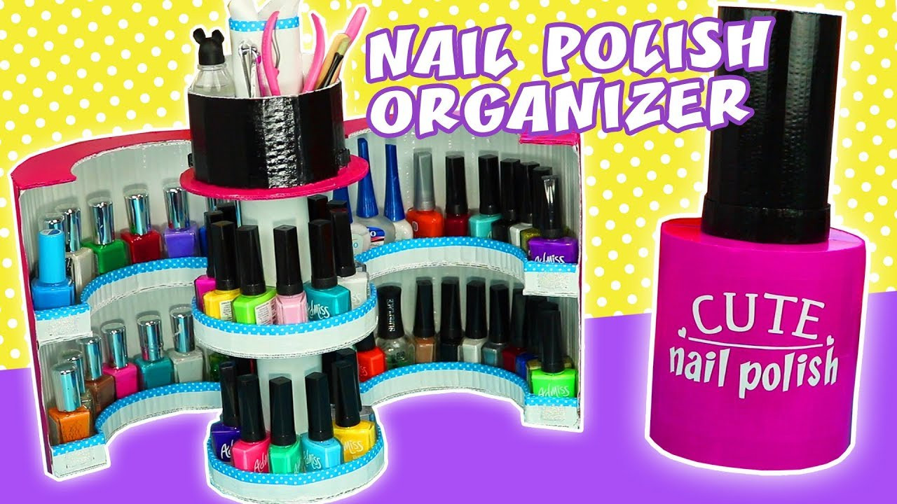 Best ideas about Nail Polish Organizer DIY
. Save or Pin NAIL POLISH ORGANIZER OF CARDBOARD DIY Now.