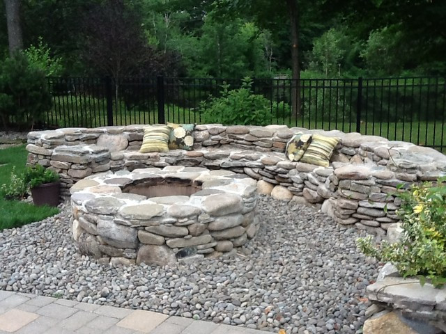 Best ideas about Natural Stone Fire Pit
. Save or Pin Natural stone fire pit Traditional Landscape Boston Now.