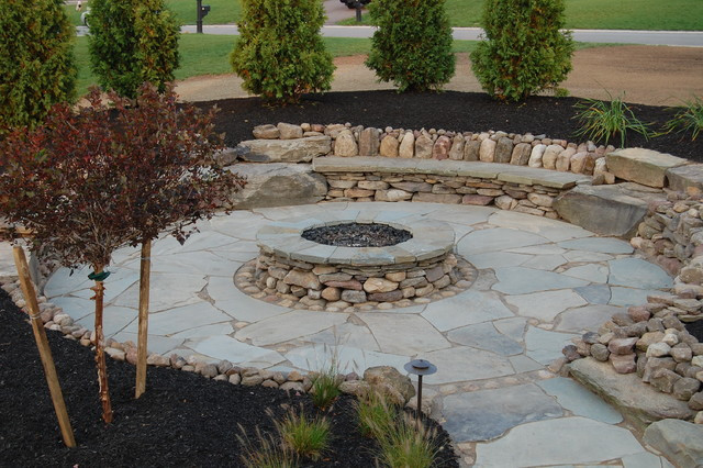 Best ideas about Natural Stone Fire Pit
. Save or Pin Natural Stone Outdoor Fire Pit Traditional Patio Now.