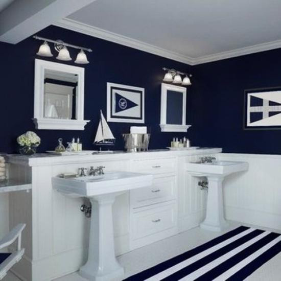 Best ideas about Nautical Bathroom Ideas
. Save or Pin 30 Modern Bathroom Decor Ideas Blue Bathroom Colors and Now.