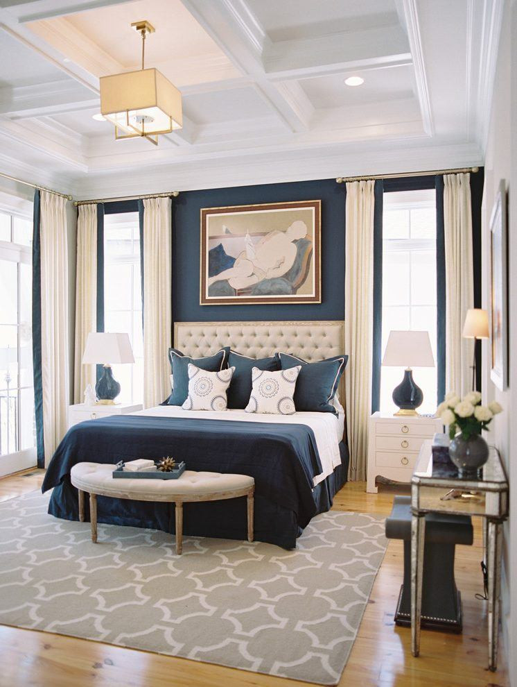 Best ideas about Navy Blue Bedroom
. Save or Pin 10 Beautiful Bedrooms with Coffered Ceilings Now.