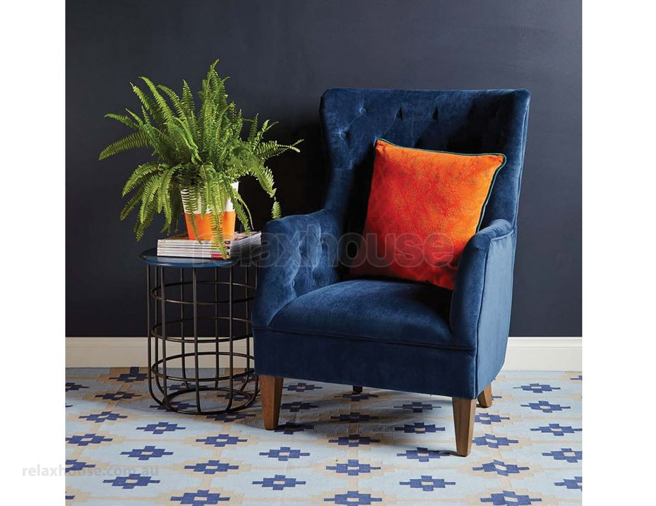 Best ideas about Navy Blue Chair
. Save or Pin Navy Blue Velvet Upholstered Armchair Now.