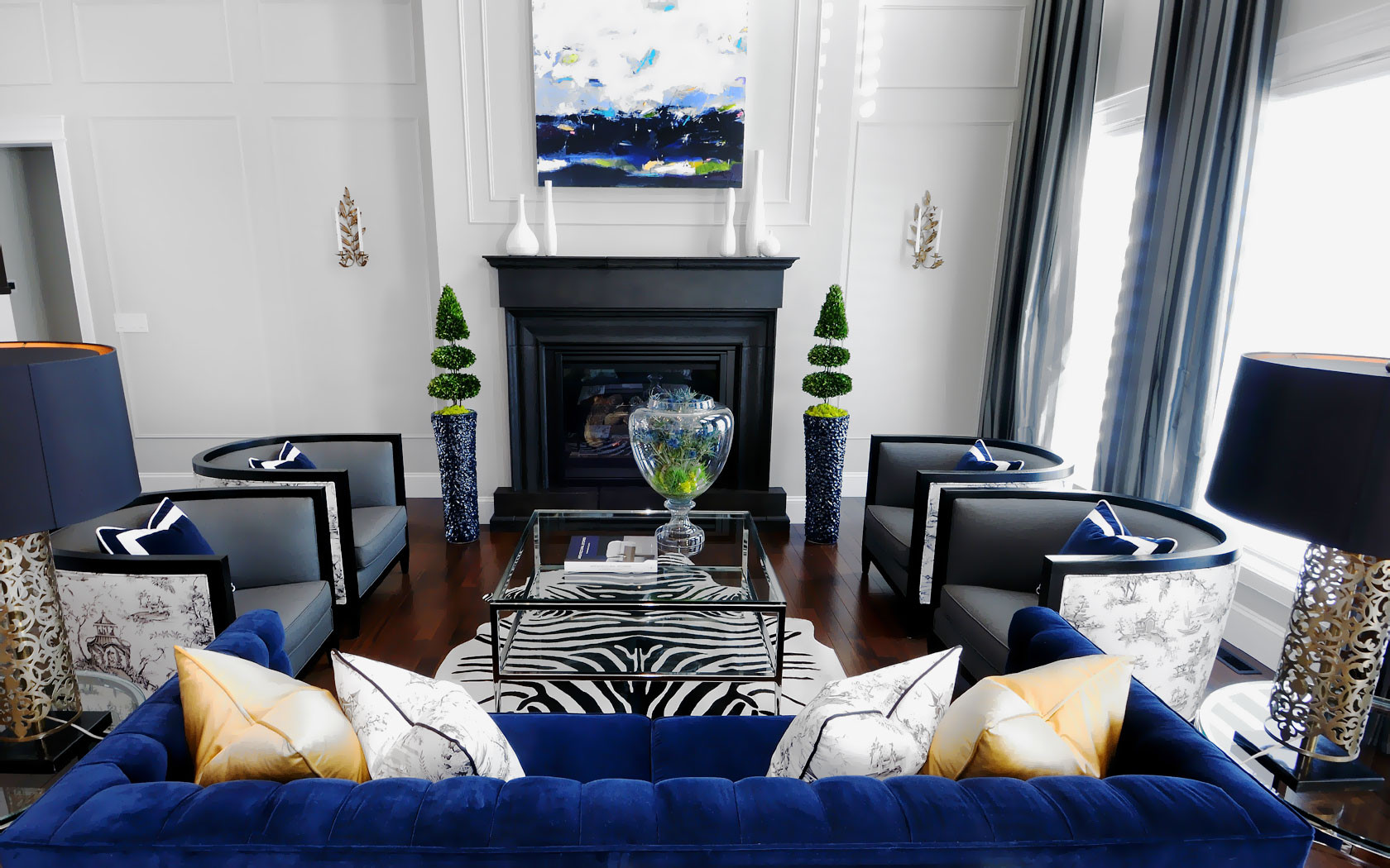 Best ideas about Navy Blue Living Room
. Save or Pin 20 of the Best Colors to Pair with Black or White Now.