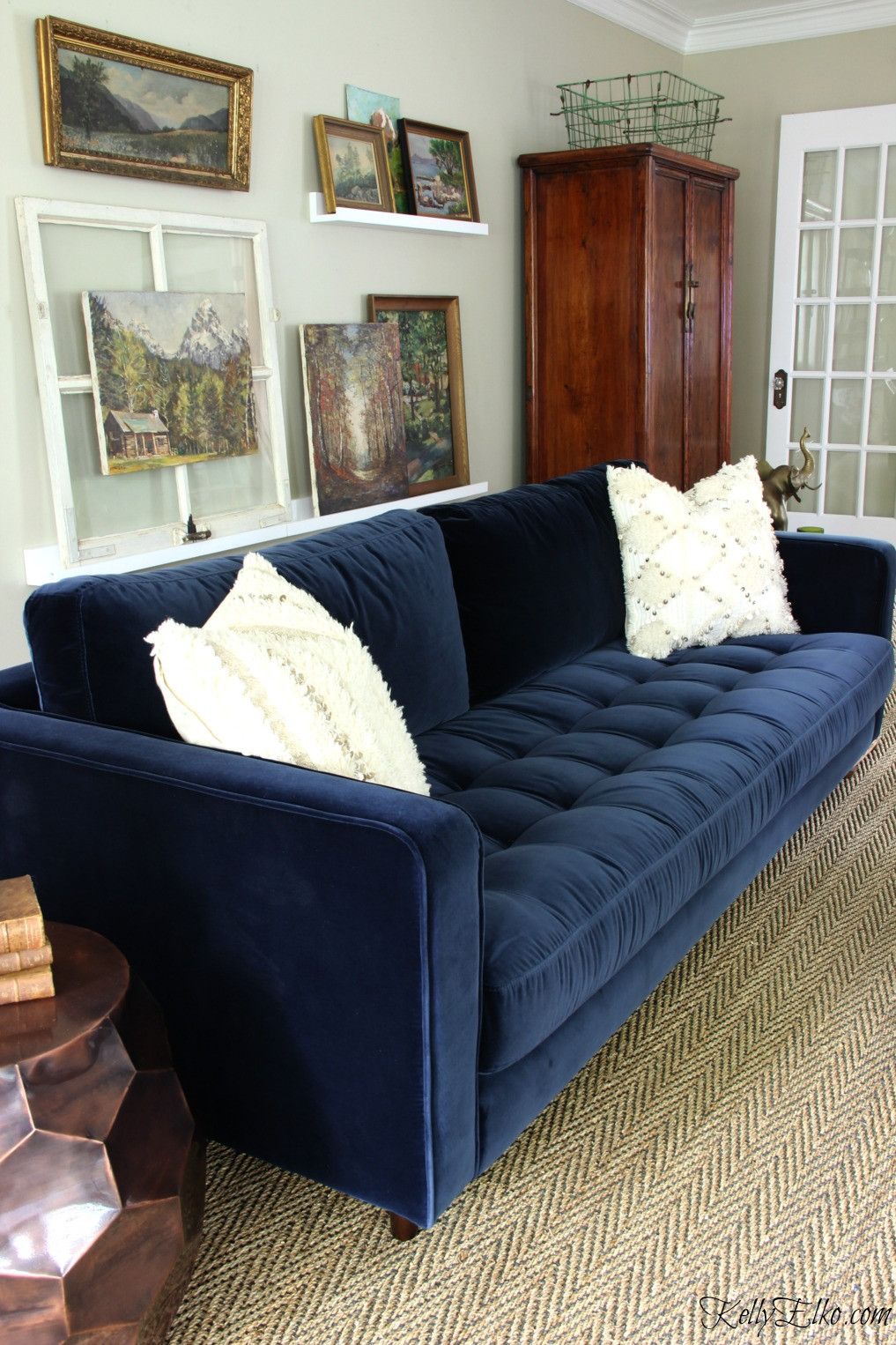 Best ideas about Navy Blue Sofa
. Save or Pin Blue is a Neutral New Blue Sofa Kelly Elko Now.