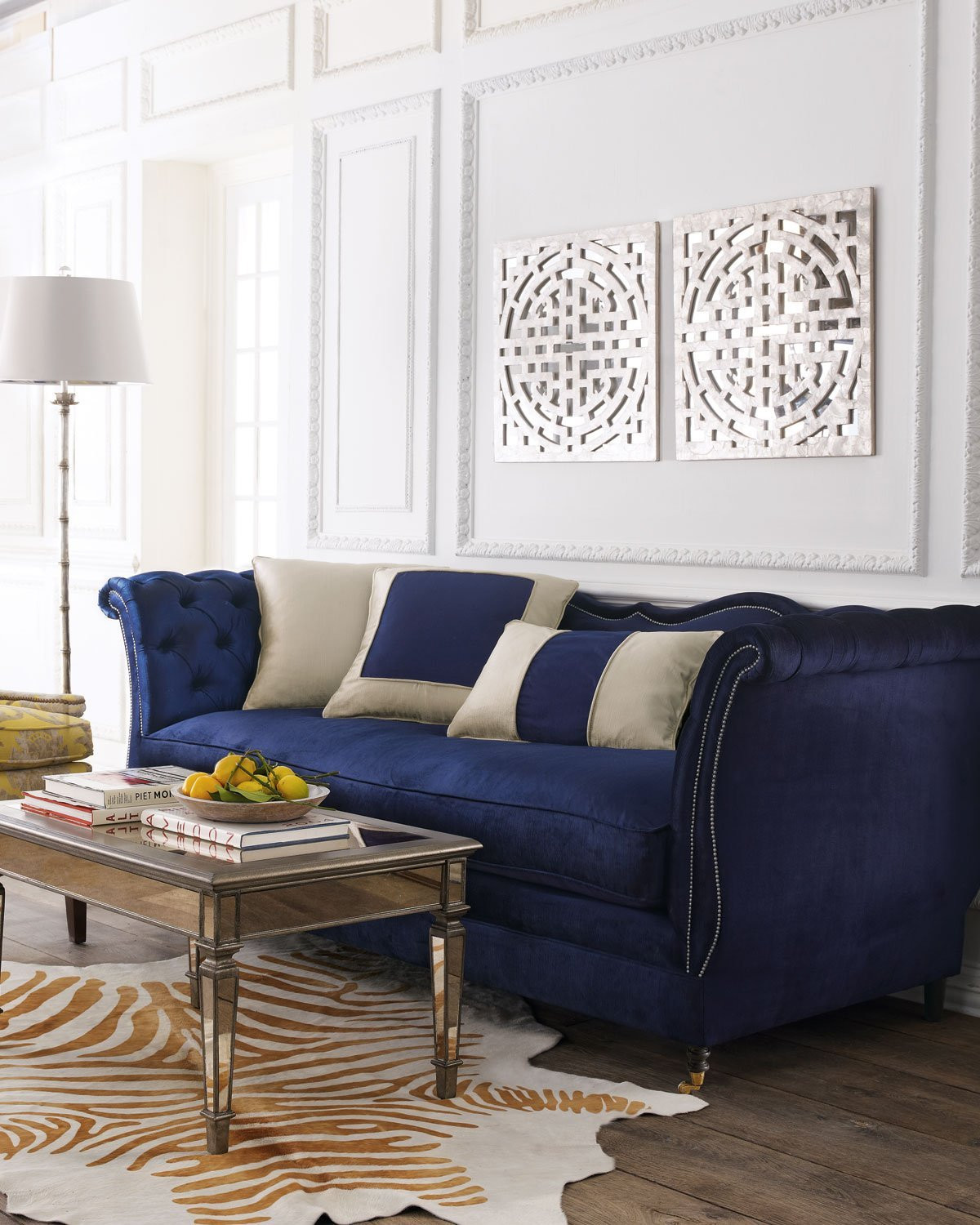 Best ideas about Navy Blue Sofa
. Save or Pin 21 Different Style To Decorate Home With Blue Velvet Sofa Now.