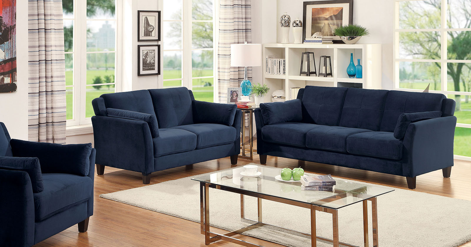 Best ideas about Navy Blue Sofa
. Save or Pin Navy Sofa Set Velvet Navy Living Room Set Fabric Sets Now.