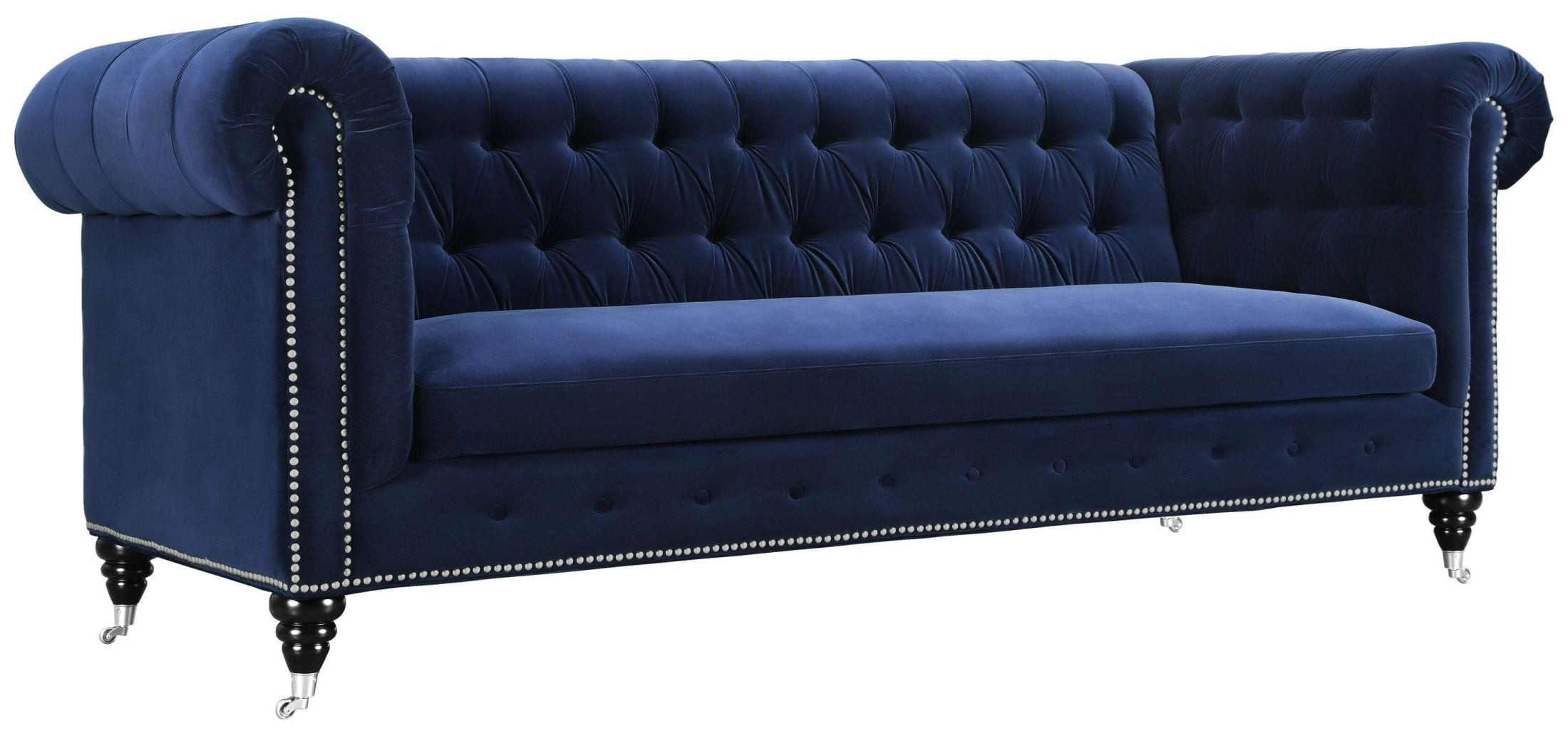 Best ideas about Navy Velvet Sofa
. Save or Pin Hanny Navy Blue Velvet Sofa S99 TOV Furniture Now.