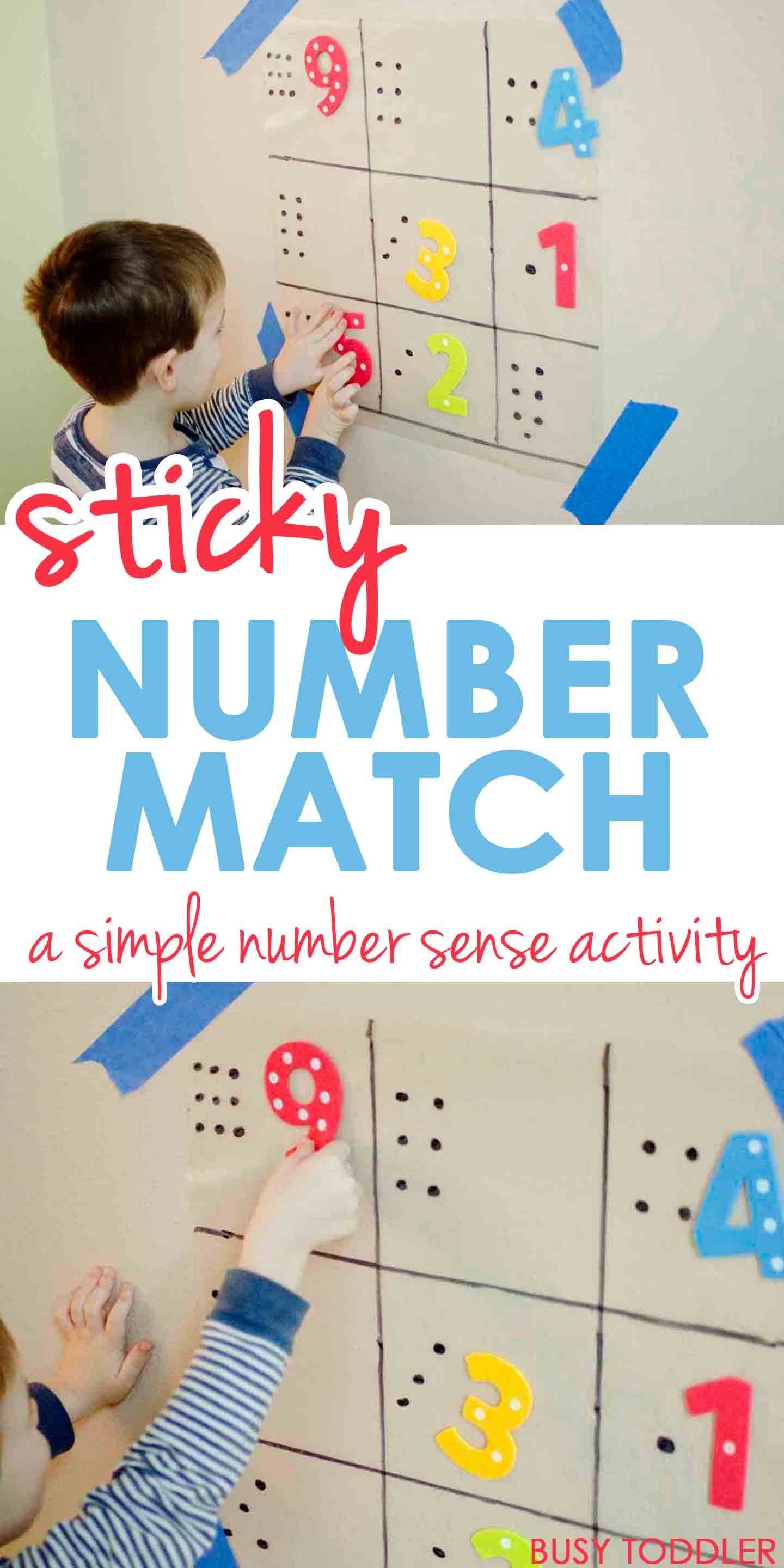 Best ideas about Number Crafts For Preschoolers
. Save or Pin Sticky Number Match Busy Toddler Now.