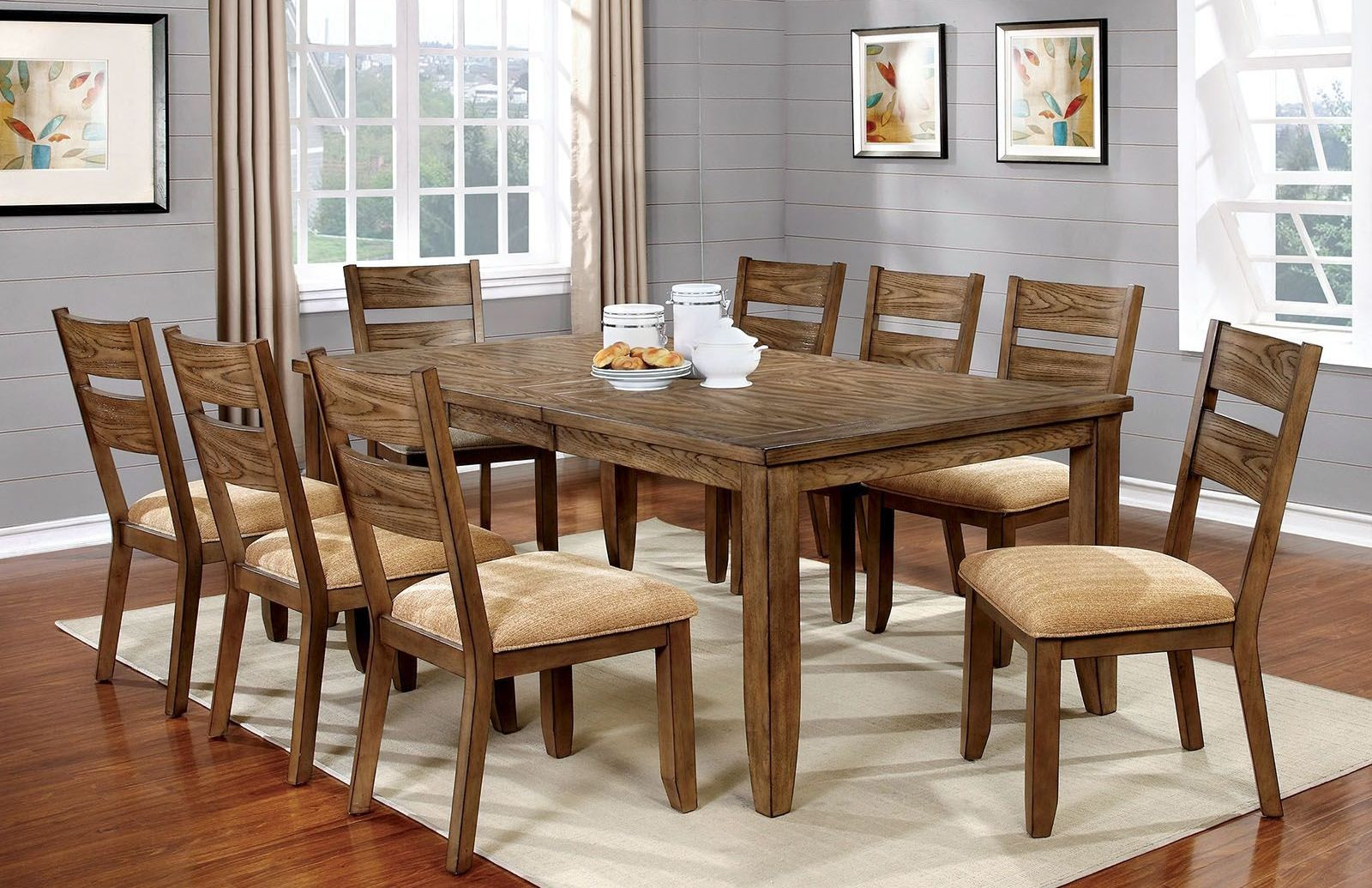 Best ideas about Oak Dining Room Set
. Save or Pin Ava Light Oak Dining Room Set CM3287T Furniture of America Now.