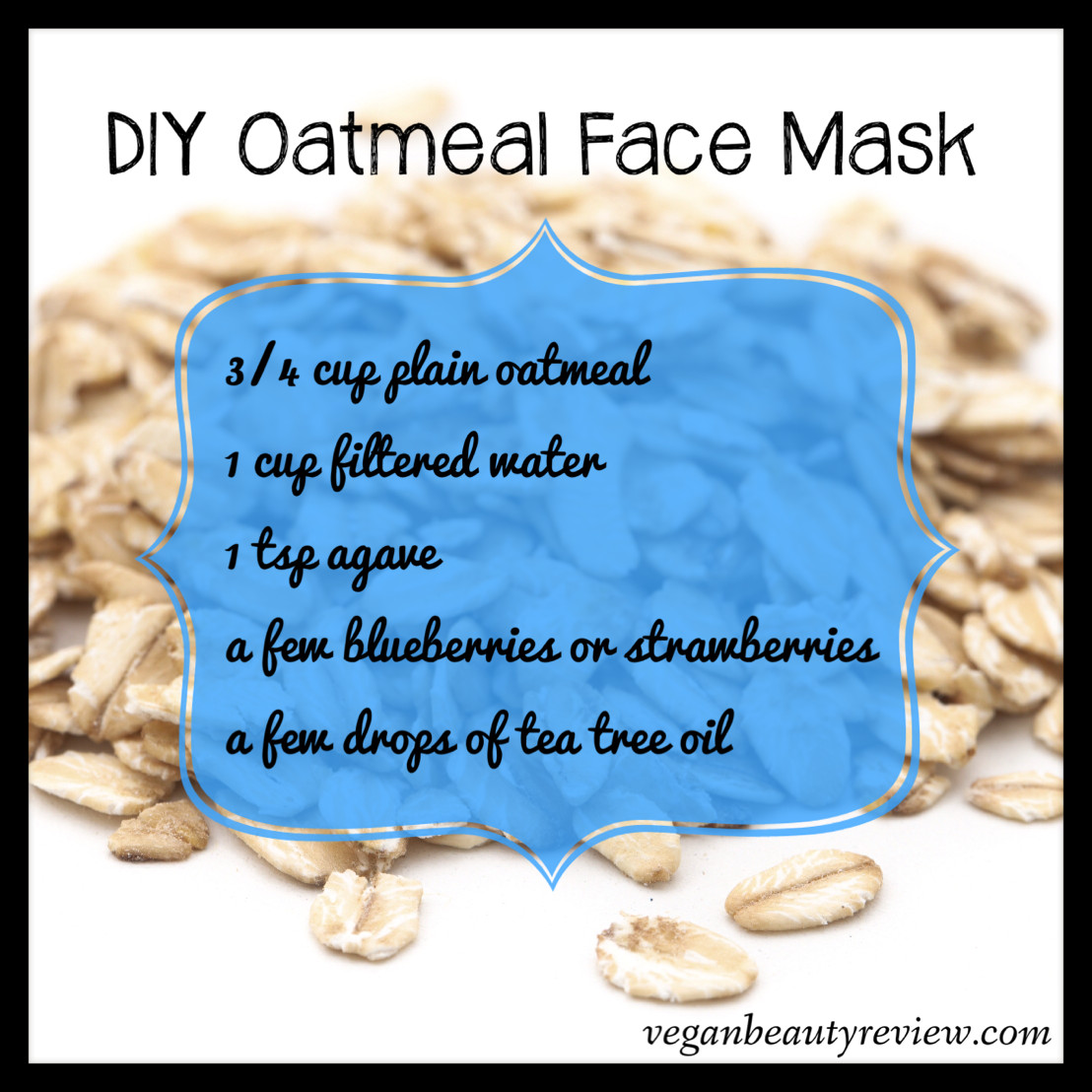 Best ideas about Oatmeal Facial Mask DIY
. Save or Pin DIY Oatmeal Face Mask Vegan Beauty Review Now.