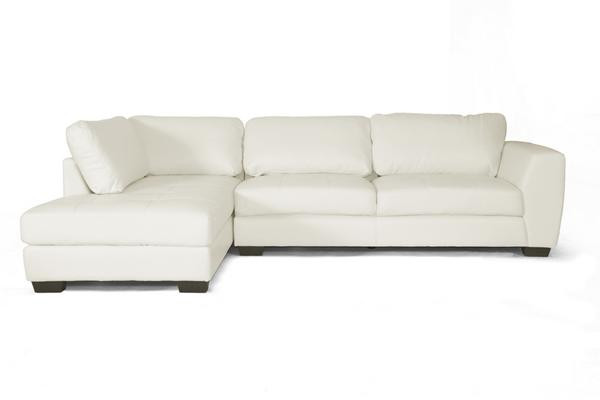 Best ideas about Off White Leather Sofa
. Save or Pin OFF WHITE BONDED LEATHER MODERN SECTIONAL LEFT OR RIGHT Now.