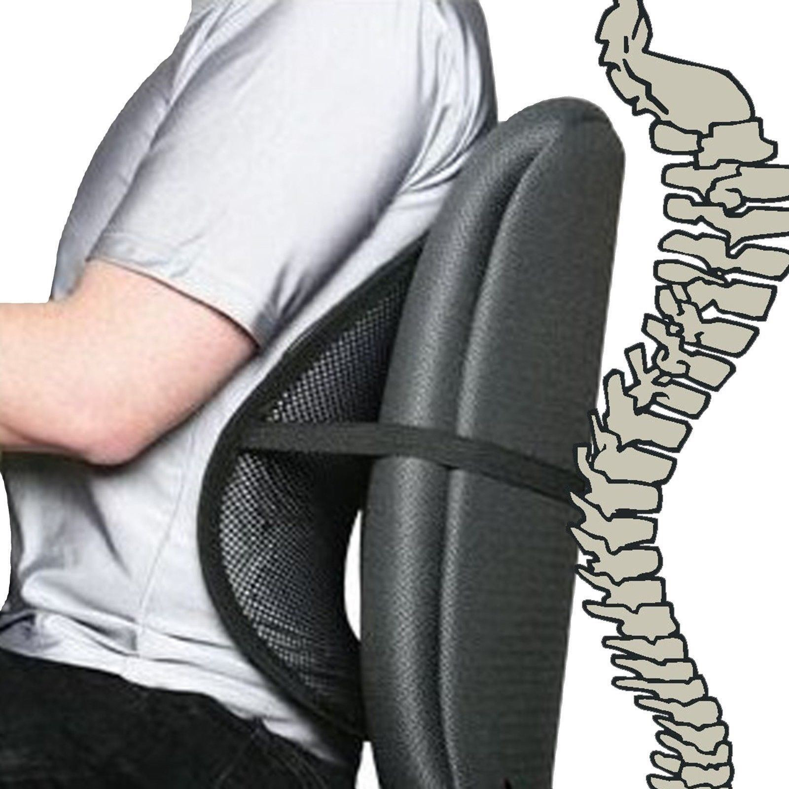 Best ideas about Office Chair Back Support
. Save or Pin Black Cool Air Back Mesh Lumbar Home fice Car Seat Chair Now.