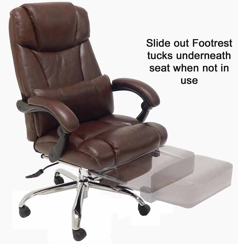 Best ideas about Office Chair Recliner
. Save or Pin Leather Reclining fice Chair w Footrest Now.