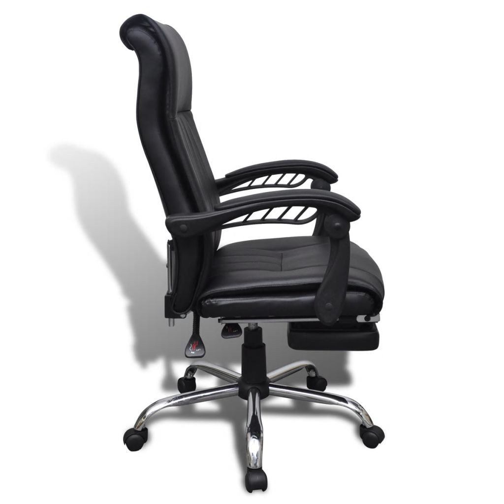 Best ideas about Office Chair With Footrest
. Save or Pin Black Artificial Leather fice Chair with Adjustable Now.