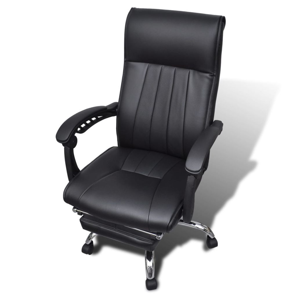 Best ideas about Office Chair With Footrest
. Save or Pin Black Artificial Leather fice Chair with Adjustable Now.