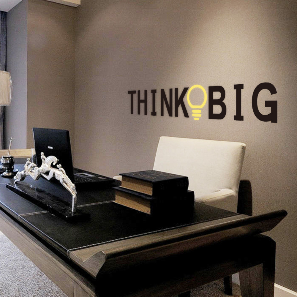 Best ideas about Office Wall Decor
. Save or Pin Vinyl Wall Quotes For fice With Black Desk And White Now.