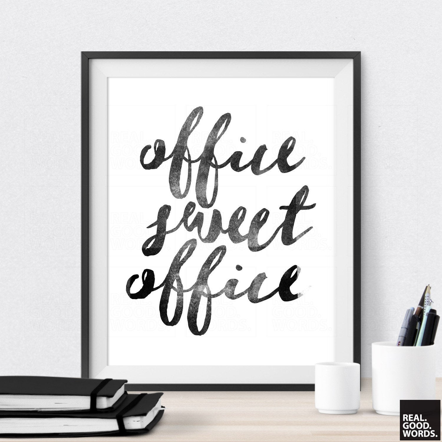 Best ideas about Office Wall Decor
. Save or Pin fice Sweet fice Printable fice Wall Art by RealGoodWords Now.