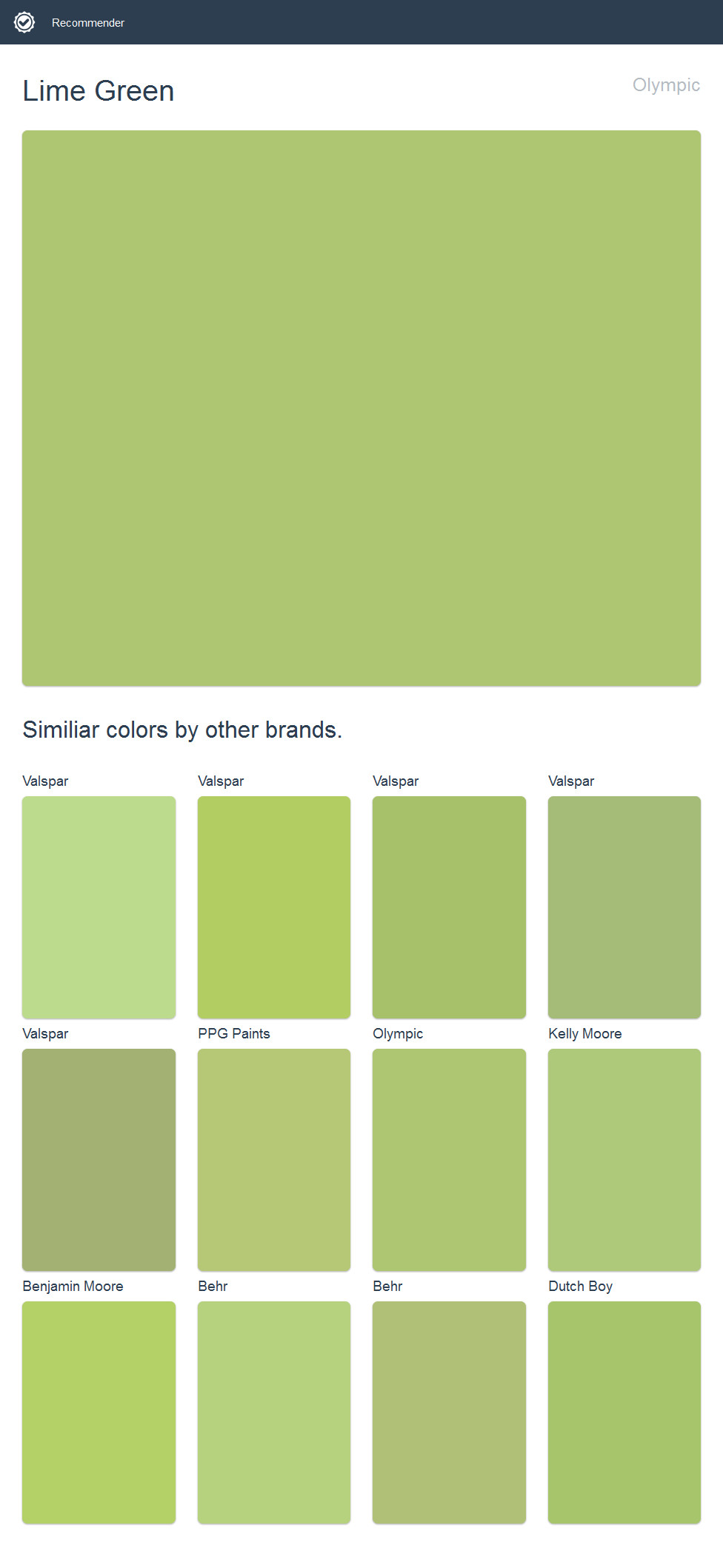 Best ideas about Olympic Paint Colors
. Save or Pin Lime Green Olympic the image to see similiar Now.