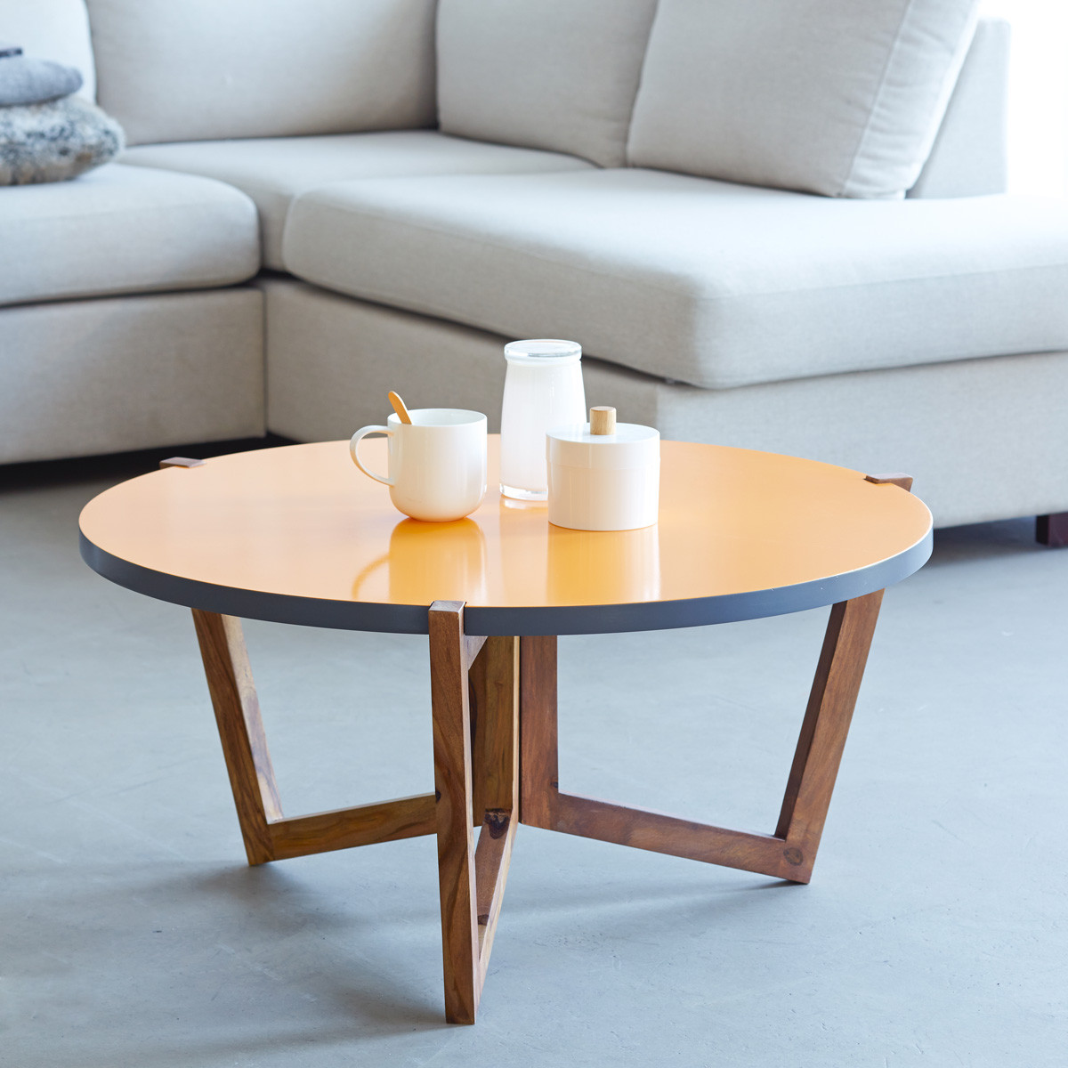 Best ideas about Orange Coffee Table
. Save or Pin Sheesham lounge table Niels 80x80 coffee tables Tikamoon Now.