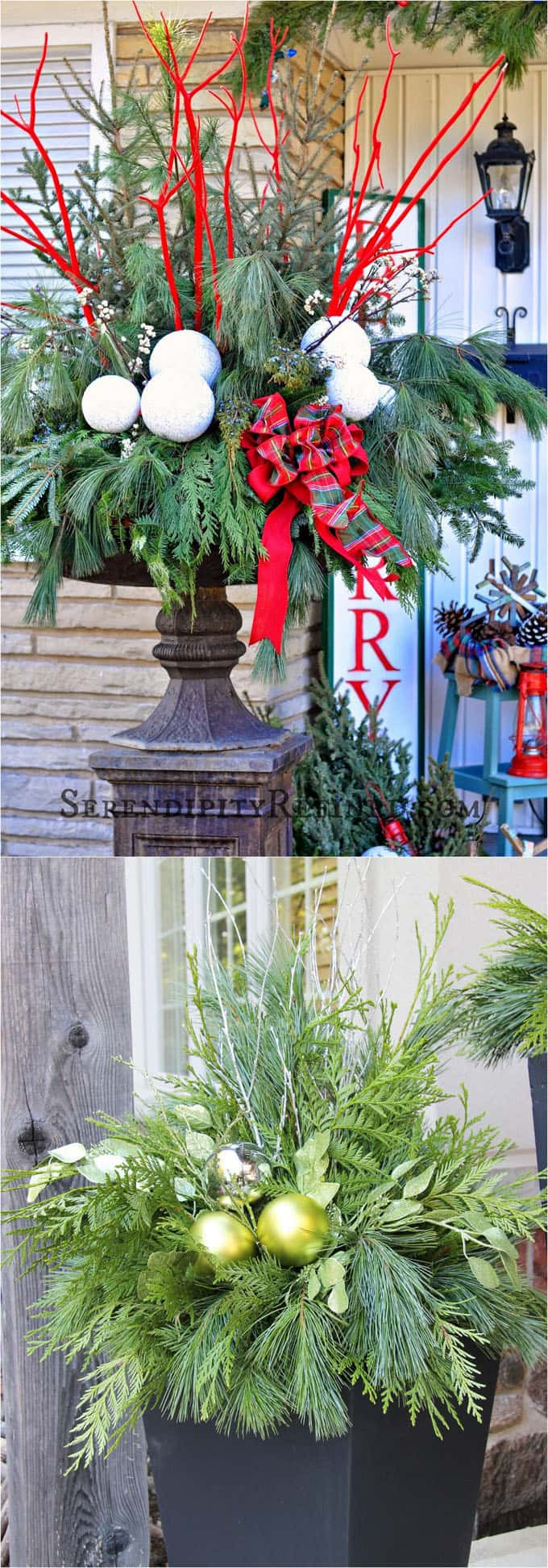 Best ideas about Outdoor Christmas Planters
. Save or Pin 24 Colorful Winter Planters & Christmas Outdoor Now.