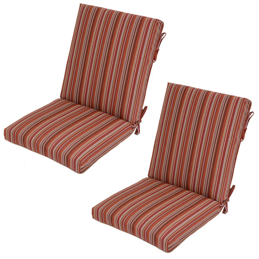Best ideas about Outdoor Dining Chair Cushions
. Save or Pin Hampton Bay Chili Stripe Outdoor Sling Chair Cushion Now.