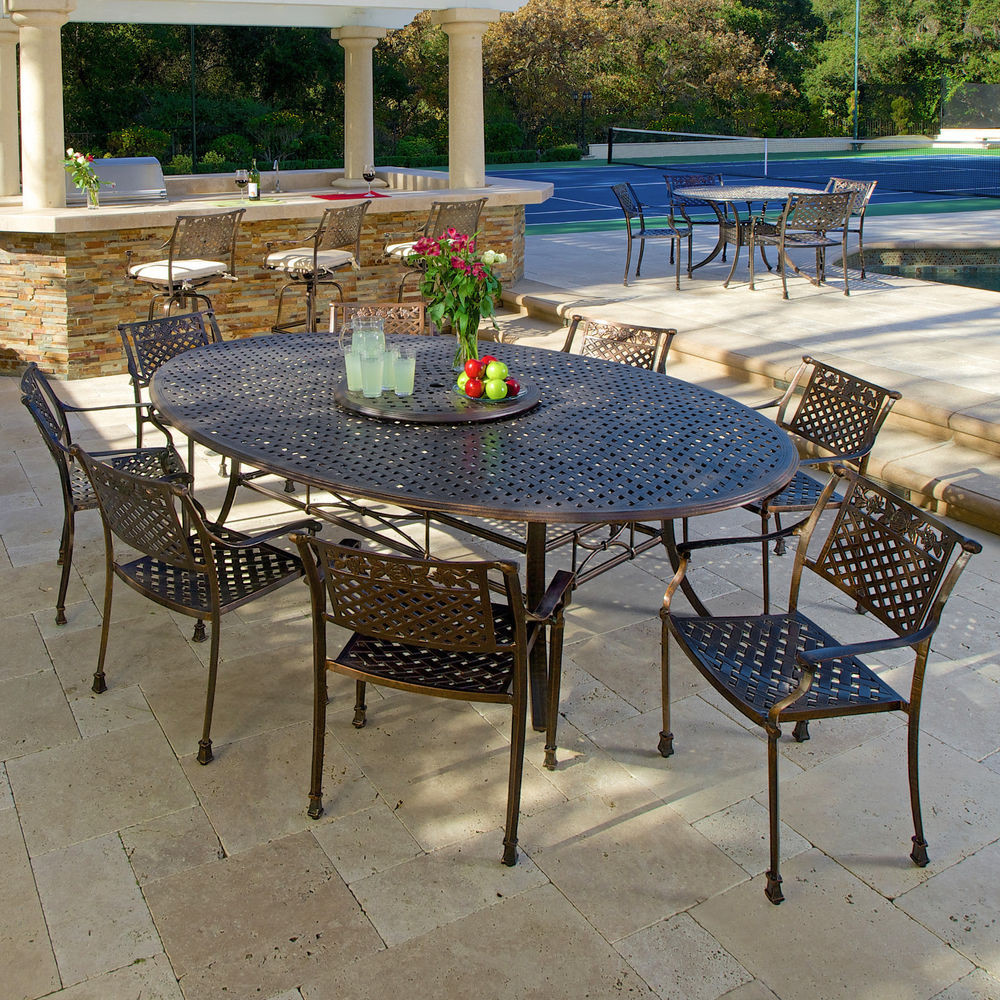 Best ideas about Outdoor Dining Furniture
. Save or Pin Outdoor Patio Furniture 10pc Copper Cast Aluminum Dining Now.