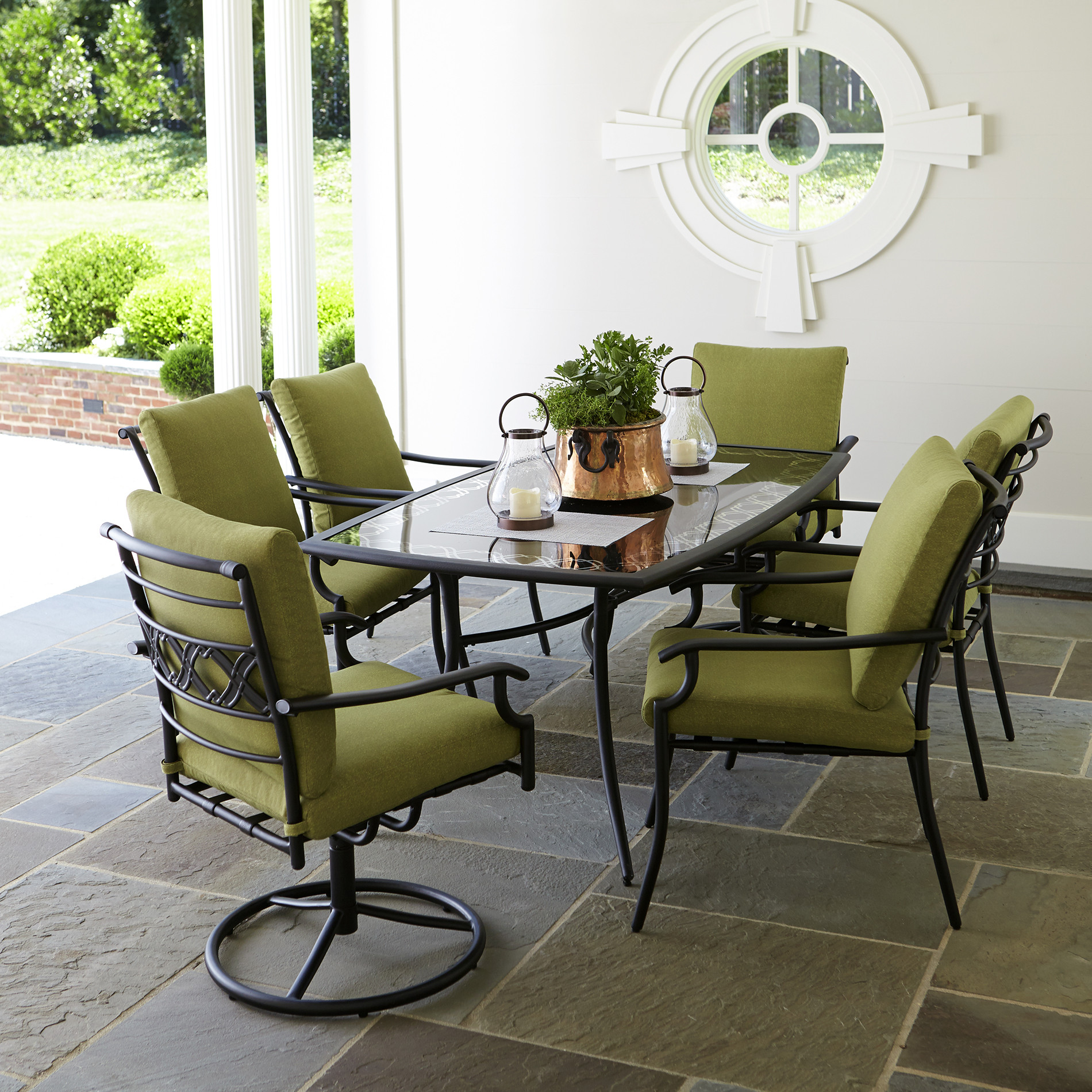 Best ideas about Outdoor Dining Furniture
. Save or Pin Garden Oasis Rockford 7pc Dining Set Green Now.