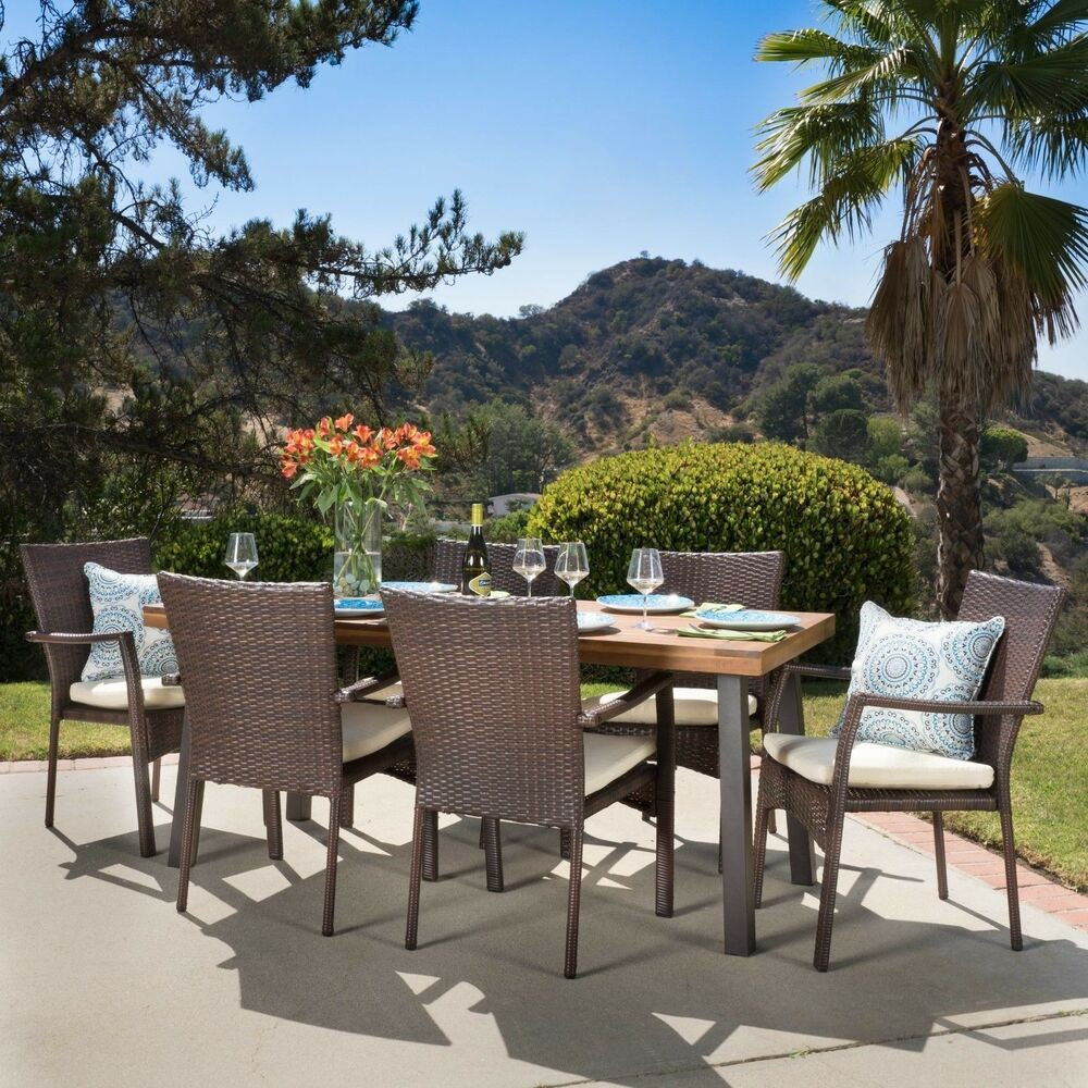 Best ideas about Outdoor Dining Sets
. Save or Pin Castlelake 7 Piece Outdoor Dining Set Wood Table w Now.