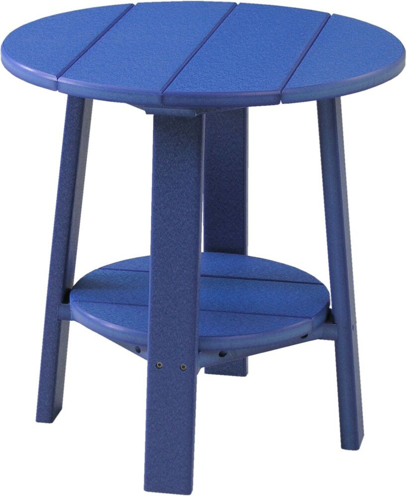 Best ideas about Outdoor End Tables
. Save or Pin Outdoor Poly Furniture Wood Deluxe End Table BLUE COLOR Now.