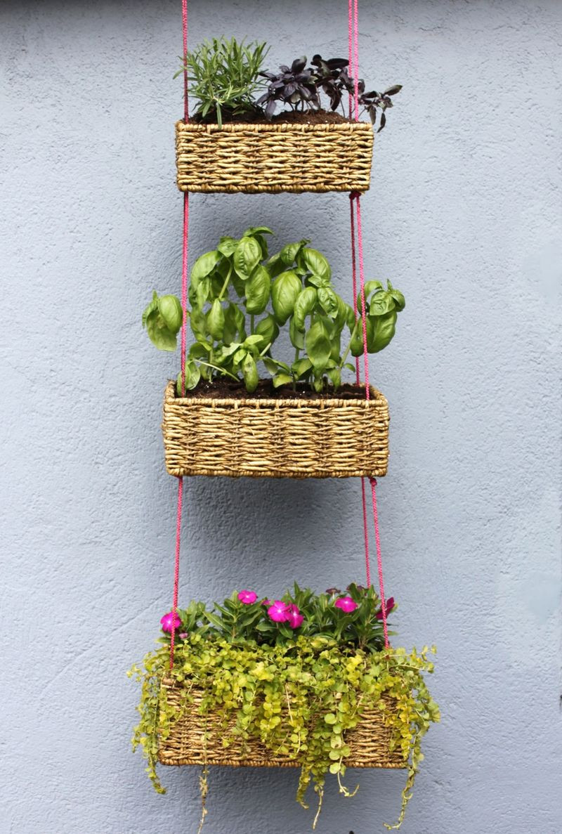 Best ideas about Outdoor Hanging Planters
. Save or Pin Hanging Basket Garden DIY – A Beautiful Mess Now.
