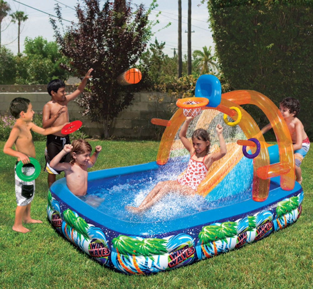 Best ideas about Outdoor Kids Toys
. Save or Pin Inflatable Water Slide Outdoor Pool Kids Fun Backyard Play Now.