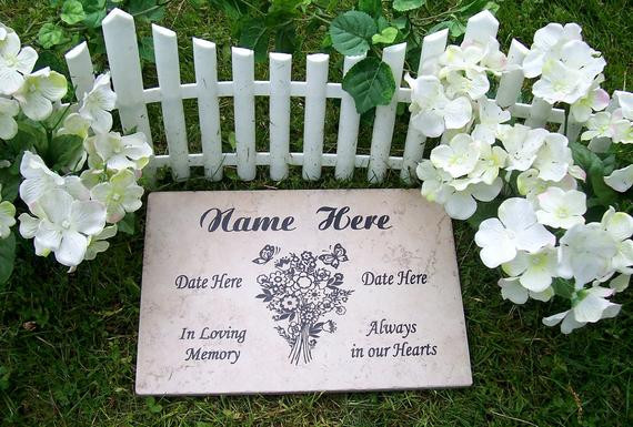 Best ideas about Outdoor Memorial Plaques
. Save or Pin Bouquet Garden Memorial Plaque 12x8 Durable Weathered Now.