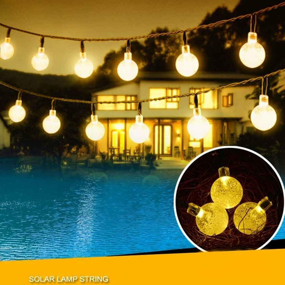 Best ideas about Outdoor Party Lights
. Save or Pin Solar Powered 30 LED Crystal Ball Outdoor String Light for Now.