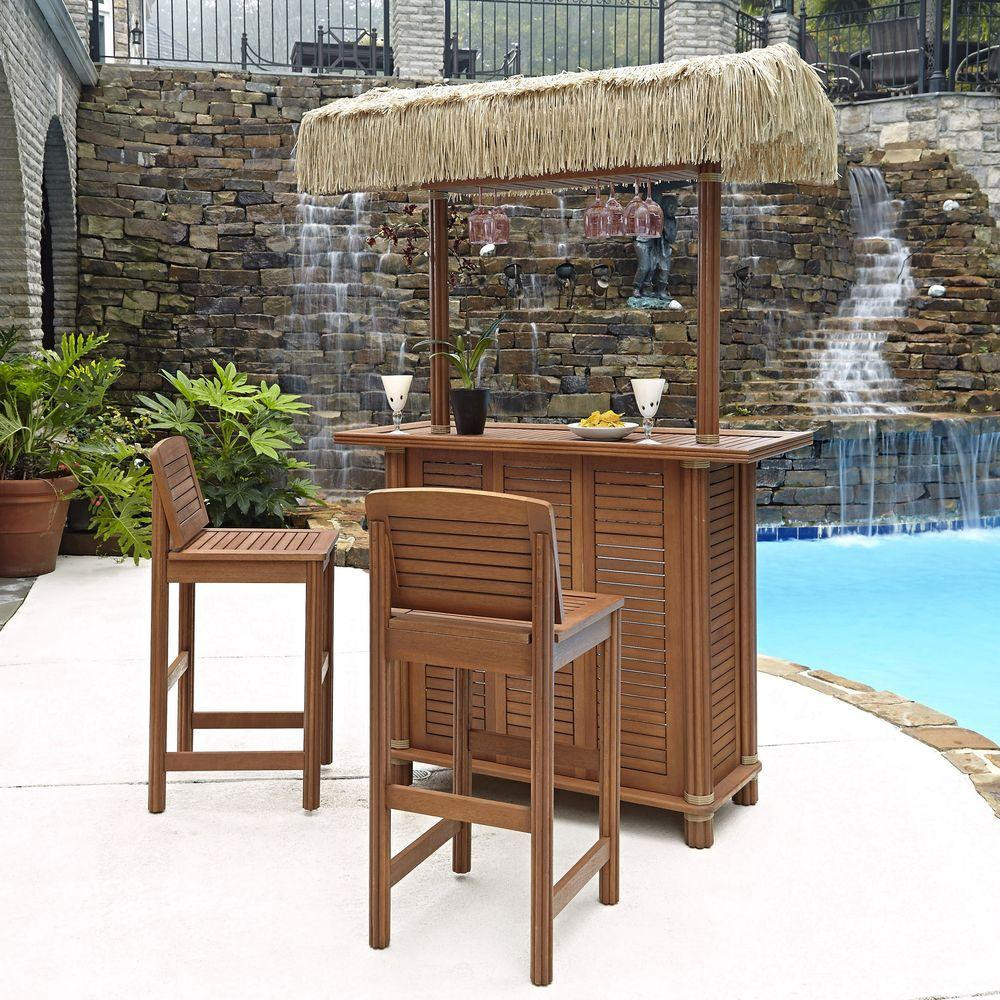 Best ideas about Outdoor Patio Bar Sets
. Save or Pin Home Styles Bali Hai Outdoor Patio Tiki Bar and 2 Stools Now.