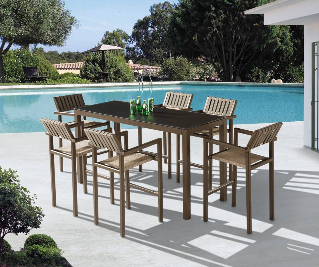 Best ideas about Outdoor Patio Bar Sets
. Save or Pin Amber Modern Outdoor Bar Set for 6 Now.