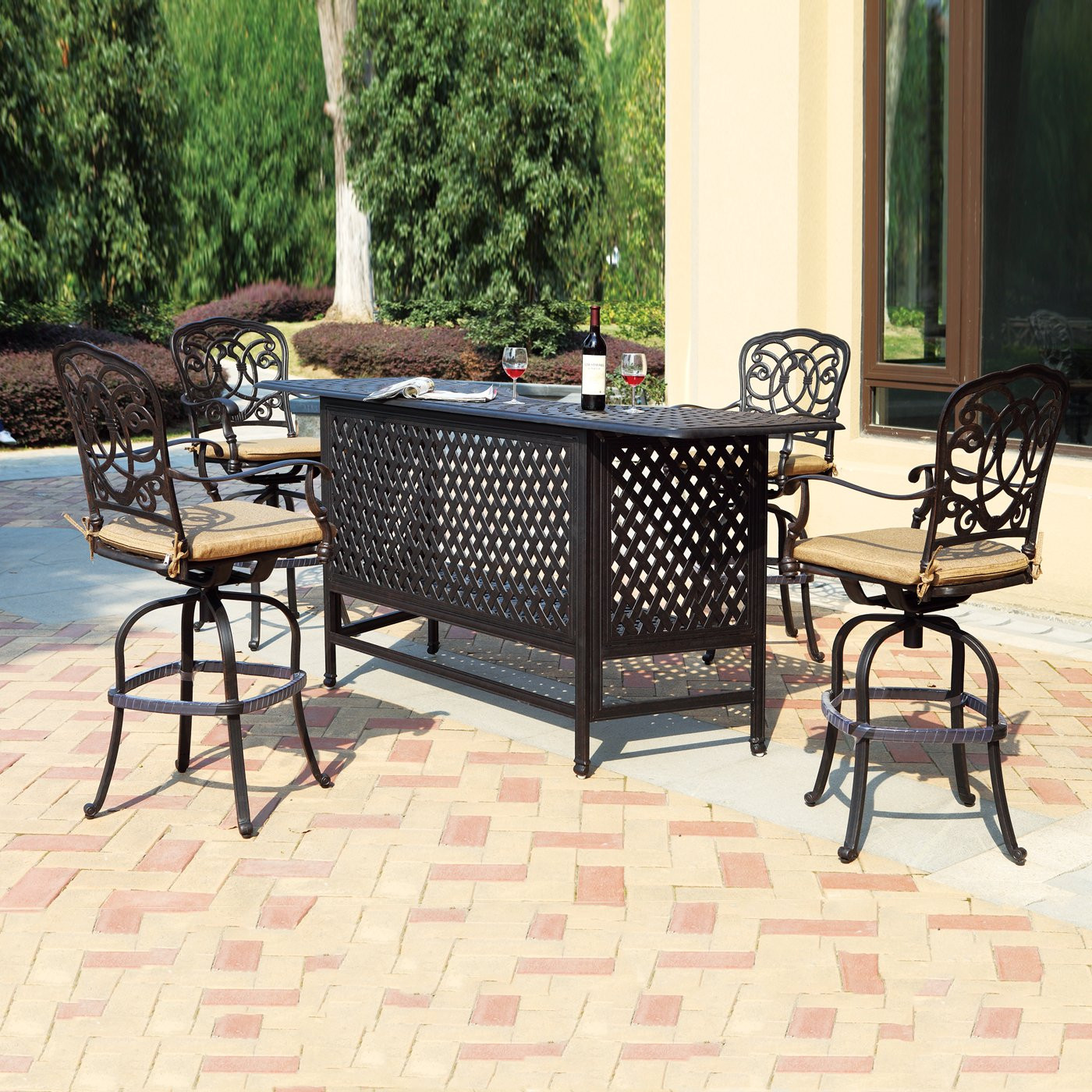 Best ideas about Outdoor Patio Bar Sets
. Save or Pin Darlee Florence 5 Piece Outdoor Bar Set Now.