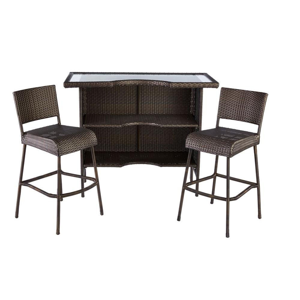 Best ideas about Outdoor Patio Bar Sets
. Save or Pin Hampton Bay Beverly 3 Piece Wicker Outdoor Patio Bar Set Now.