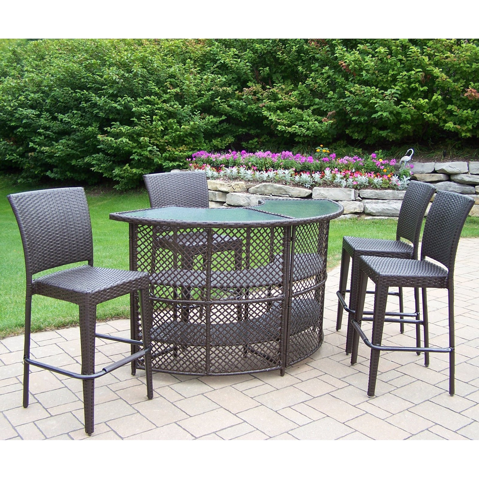 Best ideas about Outdoor Patio Bar Sets
. Save or Pin Oakland Living All Weather Wicker Half Round Patio Bar Set Now.