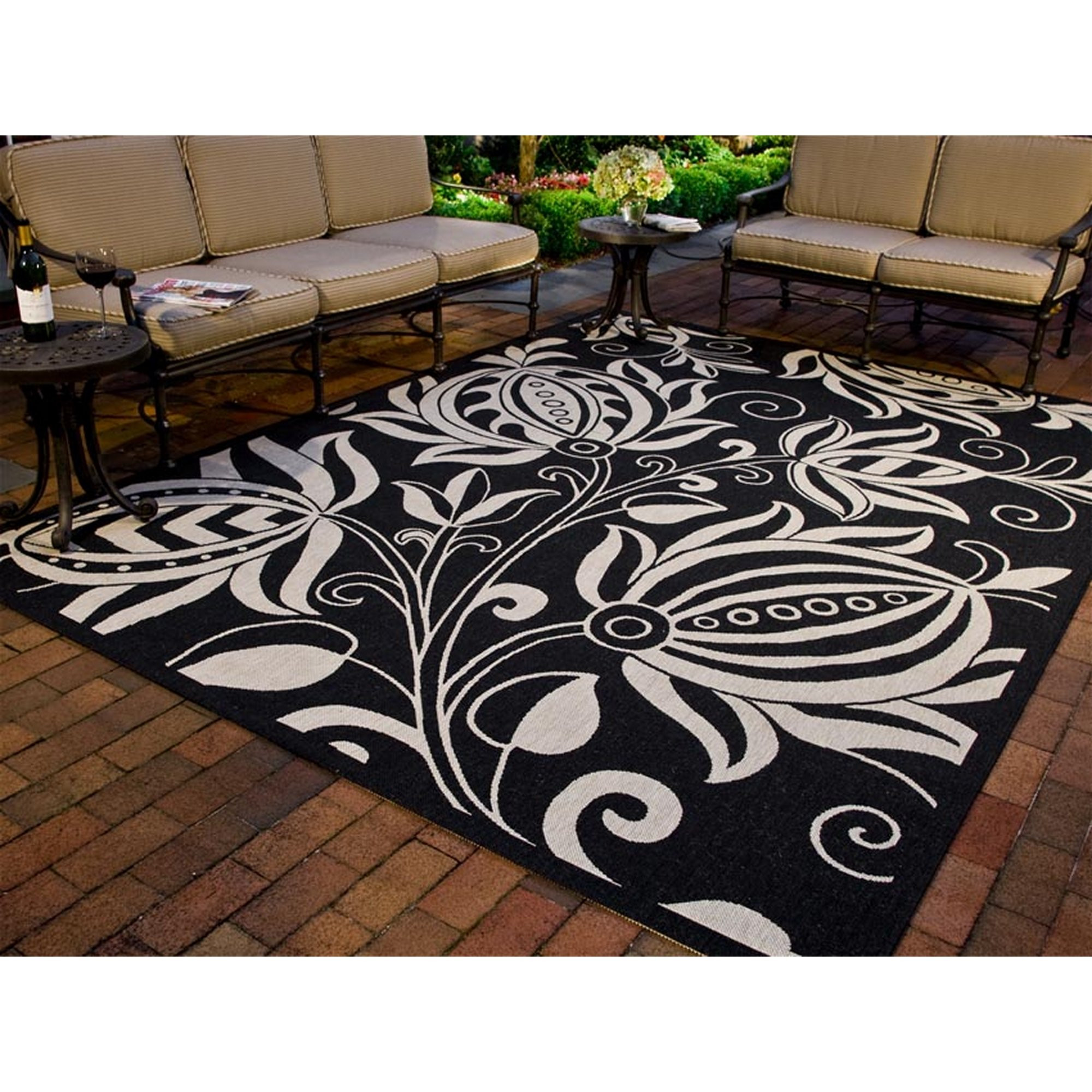 Best ideas about Outdoor Patio Rug
. Save or Pin Safavieh Courtyard Black & Tan Indoor Outdoor Area Rug Now.