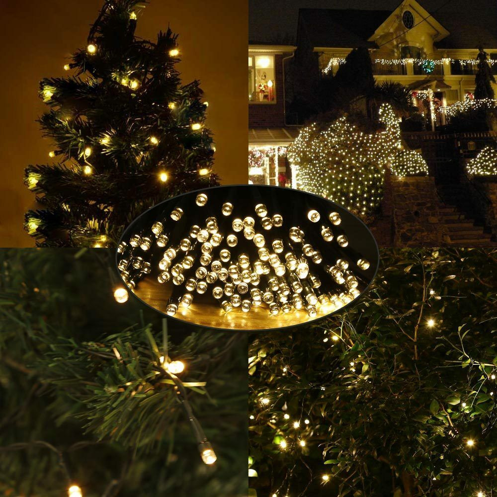 Best ideas about Outdoor Patio String Lights
. Save or Pin 49Ft 100 LED Warm White Solar String Fairy Light Outdoor Now.