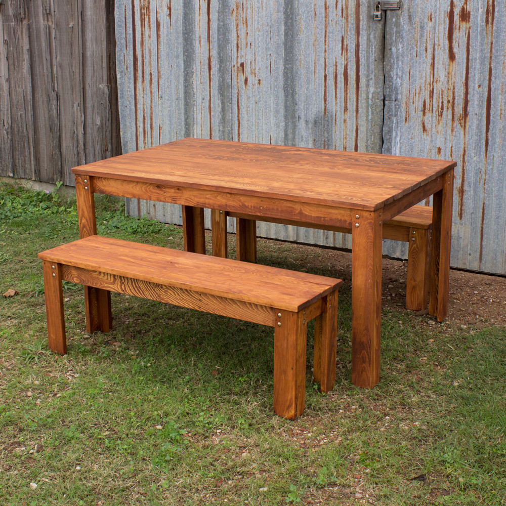 Best ideas about Outdoor Patio Tables
. Save or Pin Carencro Style Outdoor Table and Benches Now.