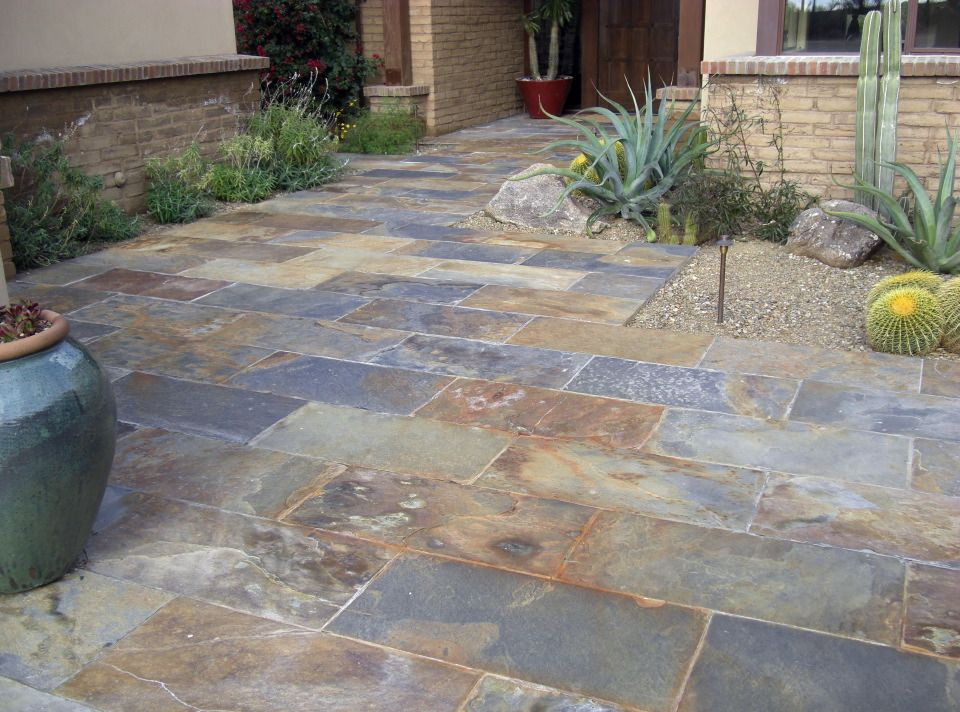 Best ideas about Outdoor Patio Tile
. Save or Pin DECORACION DE SUELOS DE EXTERIOR CON PIZZARRA NEGRA piedra Now.