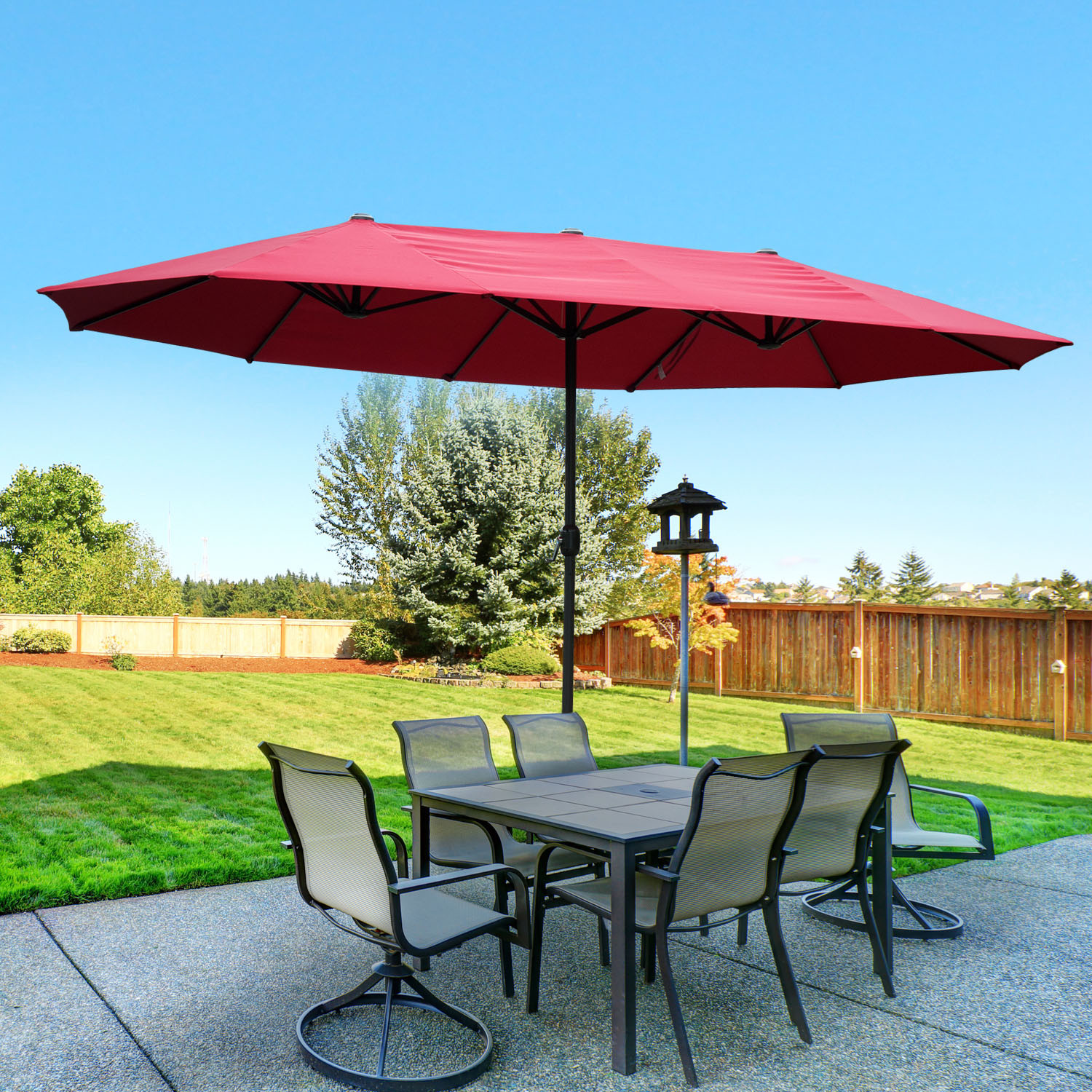 Best ideas about Outdoor Patio Umbrella
. Save or Pin 15 Double Sided Patio Umbrella Twin Sun Canopy Market Now.