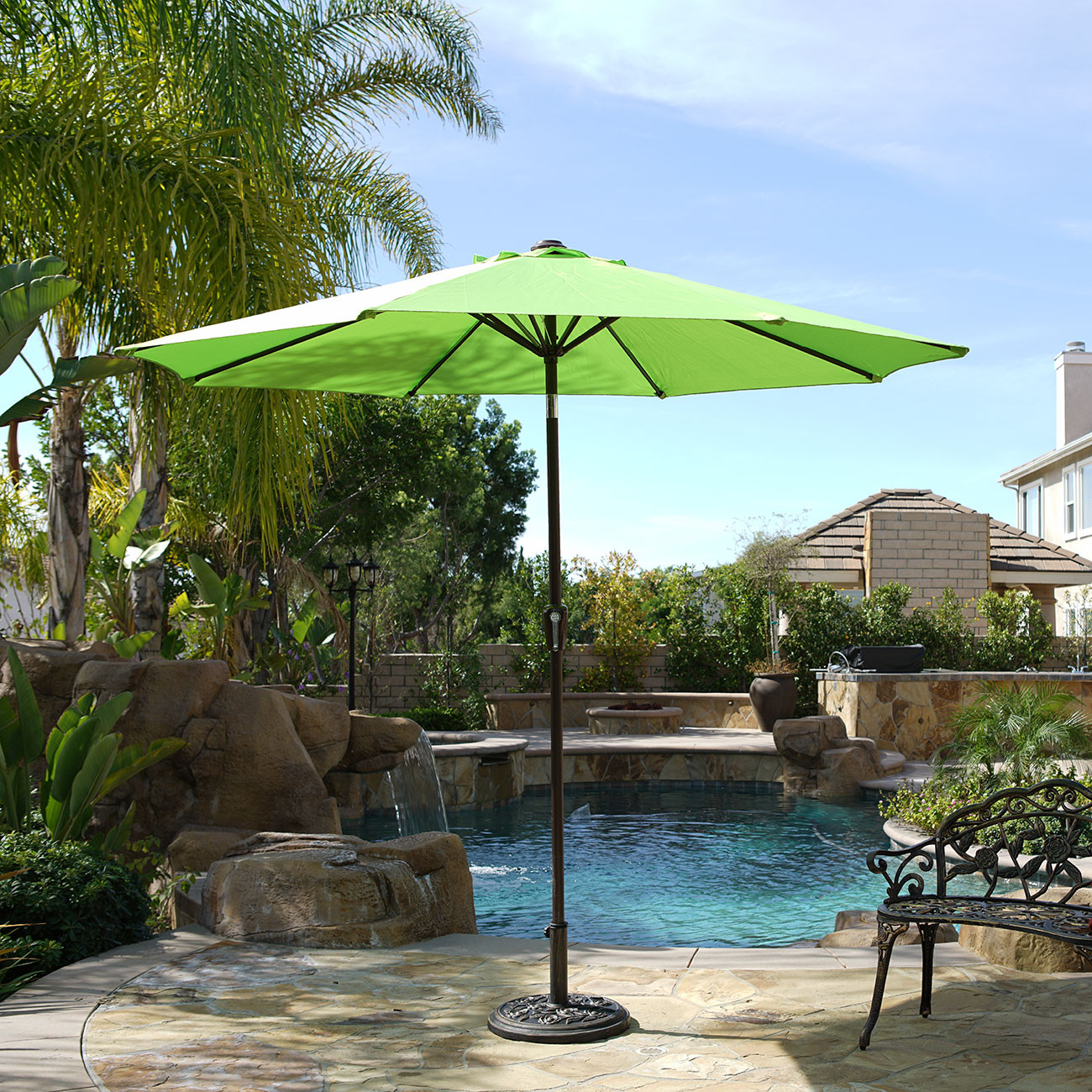 Best ideas about Outdoor Patio Umbrellas
. Save or Pin 9 ft Steel Outdoor Patio Umbrella Market Yard Beach w Now.