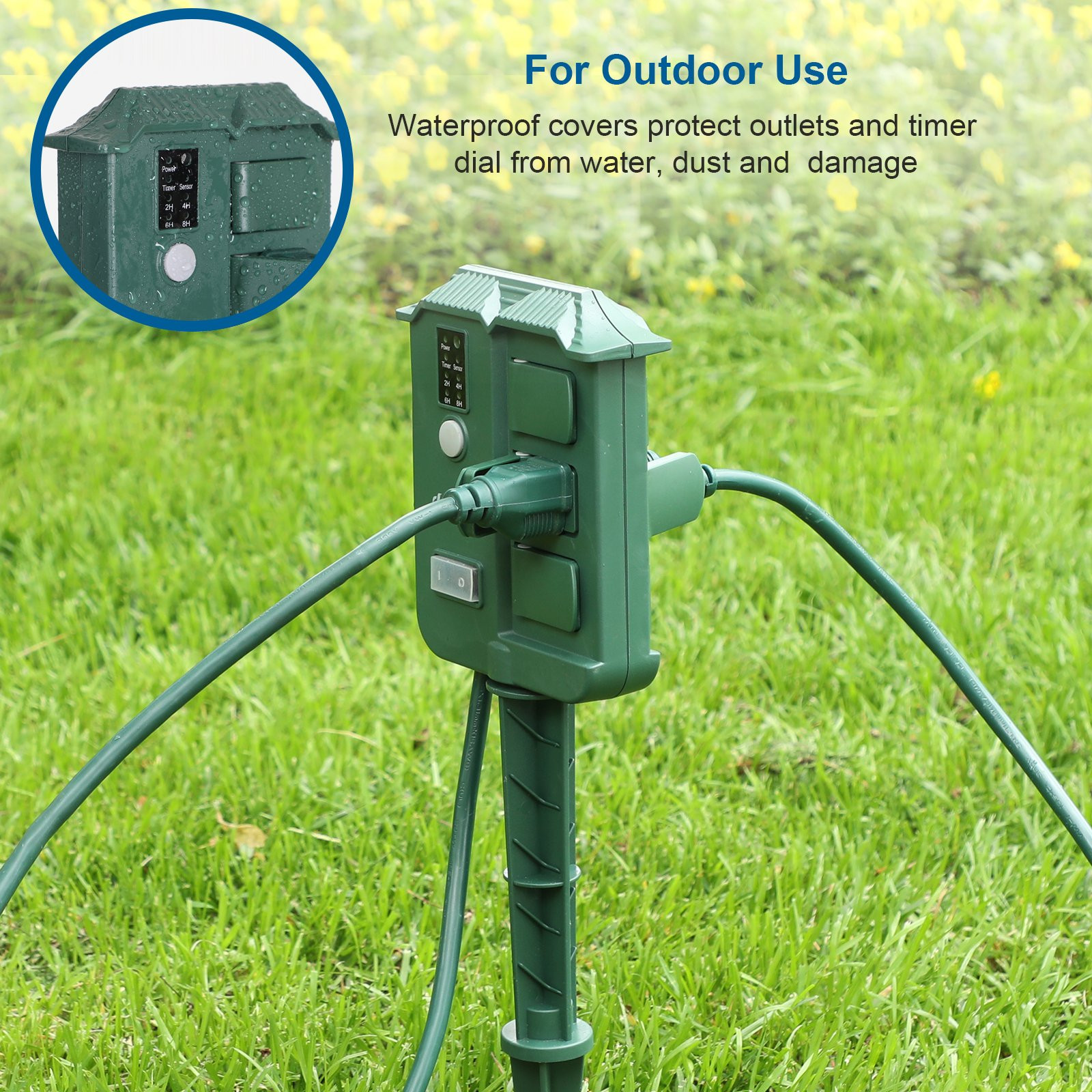 Best ideas about Outdoor Power Strips
. Save or Pin DEWENWILS Outdoor Power Strip Weatherproof Stake Timer Now.