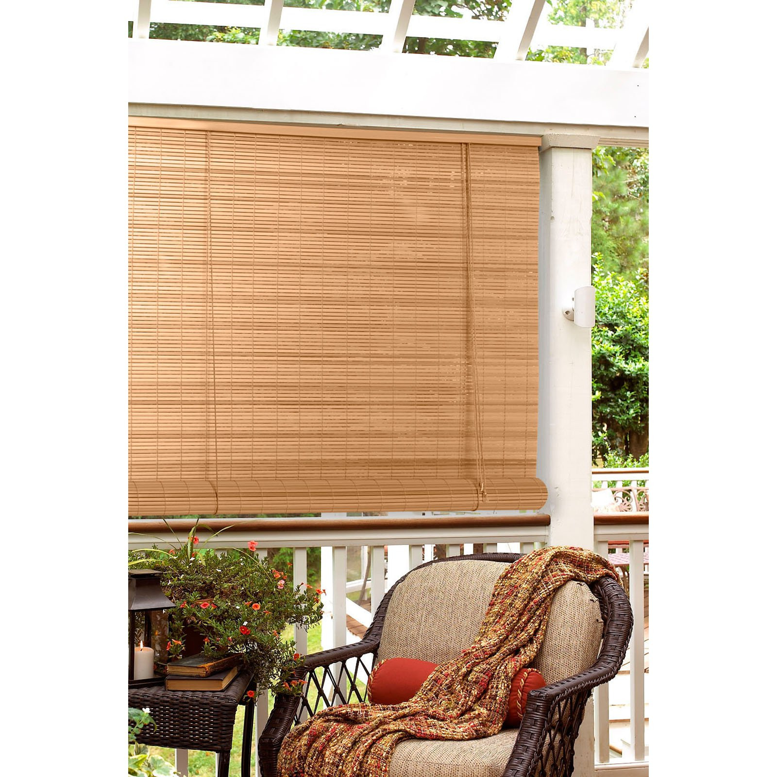 Best ideas about Outdoor Roll Up Blinds
. Save or Pin Radiance 1 4 in Oval PVC Indoor Outdoor Roll Up Blind Now.