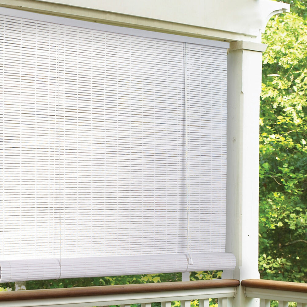 Best ideas about Outdoor Roll Up Blinds
. Save or Pin Lewis Hyman White Indoor Outdoor 1 4 inch Rollup Blind Now.