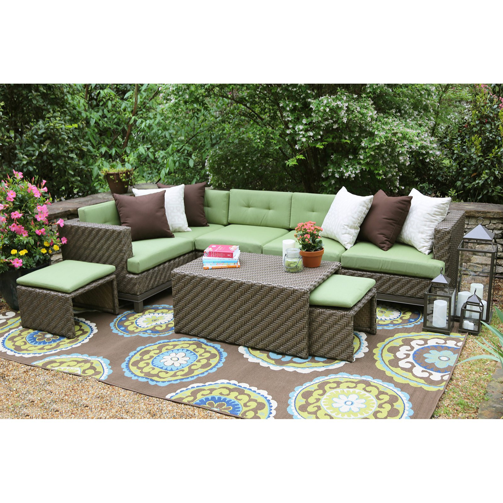 Best ideas about Outdoor Sofa Set
. Save or Pin AE Outdoor Hampton 8 Piece Sectional Conversation Set Now.