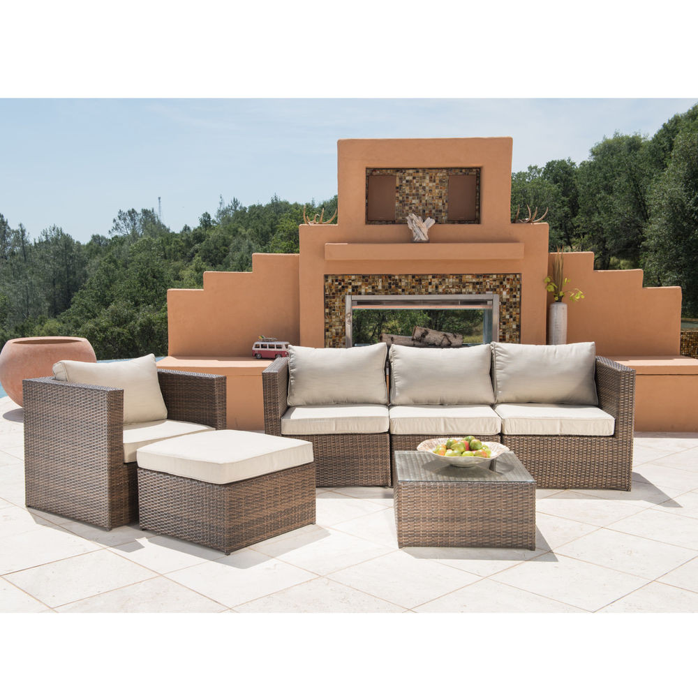 Best ideas about Outdoor Sofa Set
. Save or Pin 6PC Outdoor Patio Sofa Set Sectional Furniture Pe Wicker Now.