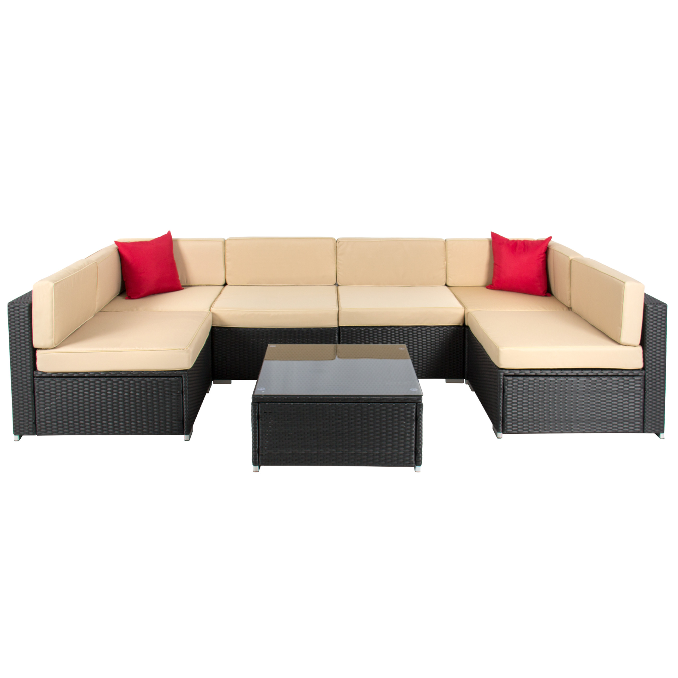 Best ideas about Outdoor Sofa Set
. Save or Pin 7pc Outdoor Patio Garden Wicker Furniture Rattan Sofa Set Now.